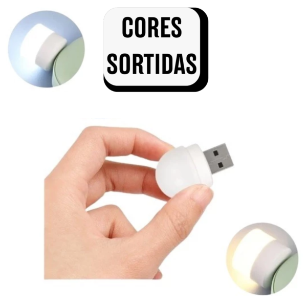 Mini Luminária LED USB Portátil 1W